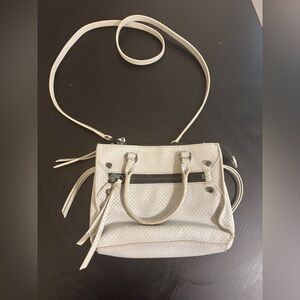 Botkier gray leather crossbody convertible bag